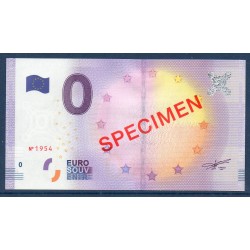 Billet souvenir specimen bank note Memory 0 euro touristique 2016