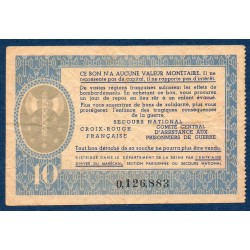 Bon de Solidarité, billet de 10 francs Petain, TTB ,  1941-1944