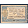 Bon de Solidarité, billet de 10 francs Petain, TTB ,  1941-1944