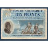 Bon de Solidarité, billet de 10 francs Petain, TB ,  1941-1944