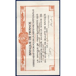 Bon de Versement d'or pour la défense nationale, 100 francs 4.9.1915