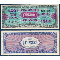 50 Francs France sans série TTB- 1945 Billet du trésor Central