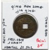 Dynastie Qing, Ren Zong, Jia Qing Tong bao, Yunnan 1796-1820, Hartill 22.542 1 cash pièce de monnaie