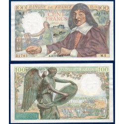 100 Francs Descartes SUP+ 15.5.1942 Billet de la banque de France