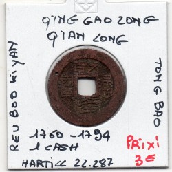 Dynastie Qing, Gao Zong, Qian Long Tong bao, Guizhou 1760-1794, Hartill 22.287 pièce de monnaie