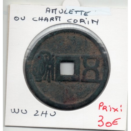 Chine Charm Coin, amulette Wu Zhu au dragon, pièce de monnaie