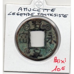 Chine Charm Coin, amulette légende fantaisiste, pièce de monnaie