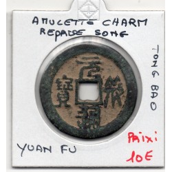 Chine Charm Coin, amulette Song Yuan Fu Tong Bao, pièce de monnaie