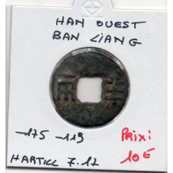 Dynastie Han de l'Ouest, Ban Liang -175 à -119 TTB, Hartill 7.17 pièce de monnaie