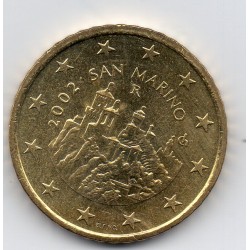 Pièce 50 centimes d'euro Saint-Marin 2002
