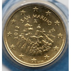 Pièce 50 centimes BU Saint-Marin 2012