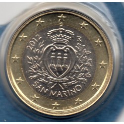 Pièce 1 euro BU Saint-Marin 2012