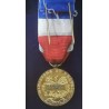 Médaille de vermeil du ministrère du travail, 1986, Borrel avec ruban et rosette