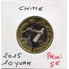 Chine 10 Yuan 2015 FDC, KM 2096 Espace pièce de monnaie