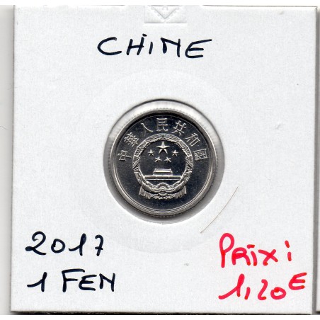 Chine 1 fen 1977 Spl, KM 1 pièce de monnaie