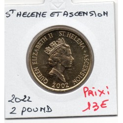 Sainte Helene et Ascension 2 pounds 2002 FDC, KM 26 pièce de monnaie