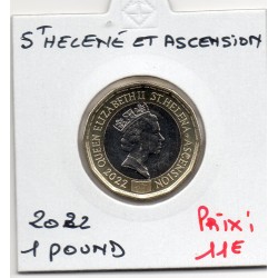 Sainte Helene et Ascension 1 pound 2022 FDC, KM 27 pièce de monnaie