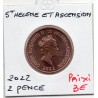 Sainte Helene et Ascension 2 pence 2022 FDC, KM 12a pièce de monnaie