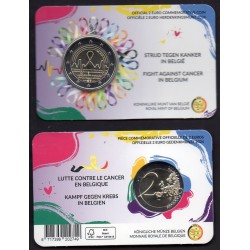2 euro commémorative Belgique 2024 Lutte contre cancer version Flamande piece de monnaie €
