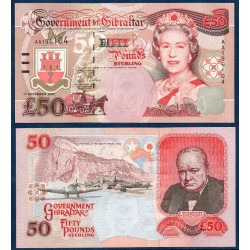 Gibraltar P.34a, Neuf Billet de 50 pounds 2006 Churchill