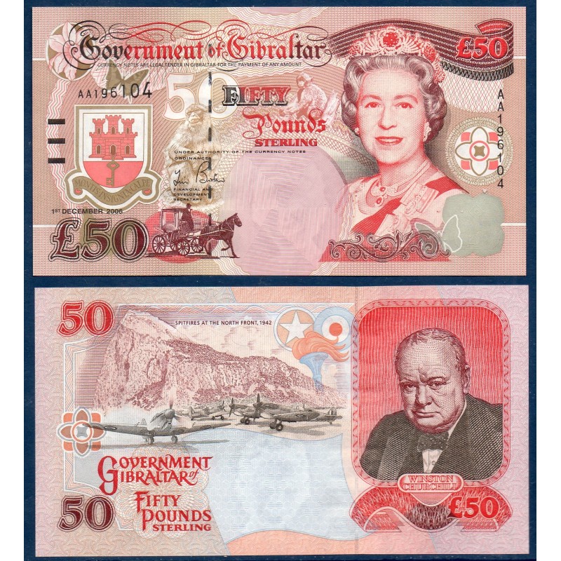 Gibraltar Pick N°34a, Neuf Billet de banque de 50 pounds 2006