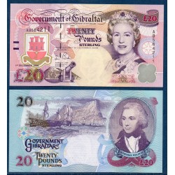 Gibraltar P.33, Neuf Billet de 20 pounds 2006 Amiral Nelson