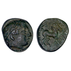 Macedoine, Philippe II Ae17 cuivre (-349 à -336) Amphipolis
