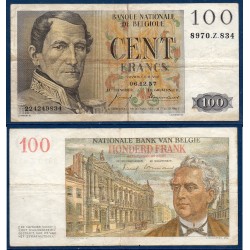 Belgique Pick N°129b, TB Billet de banque de 100 Francs Belge 1954-1957