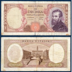 Italie Pick N°97c, B Billet de banque de 10000 Lire 1966