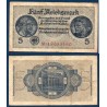 Allemagne P.R138b, TB Billet de 5 Mark 1945 occupation