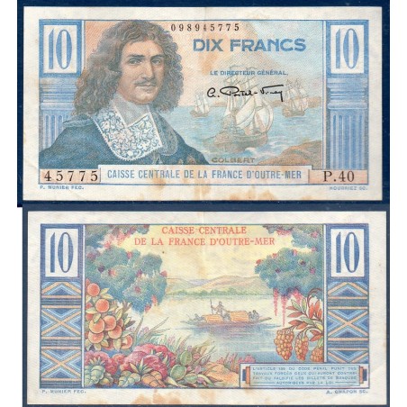 AEF P.21, TTB- Billet de 10 Francs CFA 1947 Colbert