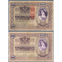 Autriche Pick N°64, TB Billet de banque de 10000 Kronen 1919