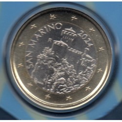 Pièce 1 euro BU Fleur de coin Saint-Marin 2024