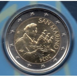 Pièce 2 euro BU Fleur de coin Saint-Marin 2024