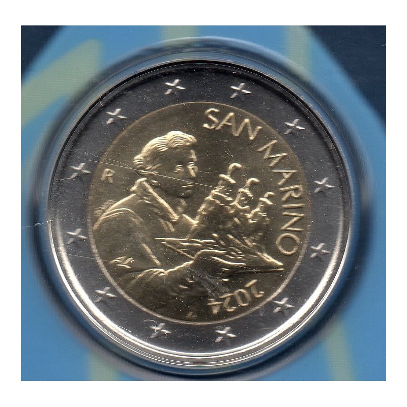 Pièce 2 euro BU Fleur de coin Saint-Marin 2024