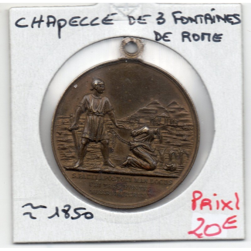 Médaille chapelle des trois fontaines Rome, Saint paul