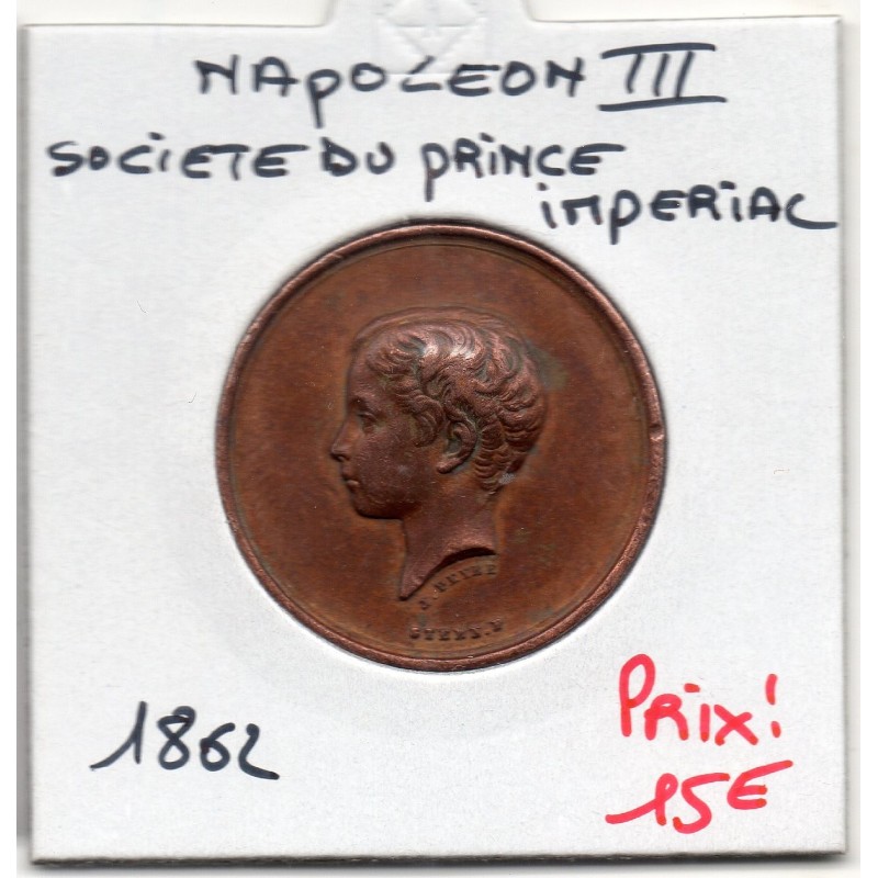 Médaille Napoléon IV Société du prince impérial 1862, Peyre et Stern