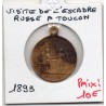 Médaille Visite de l'escadre Russe à Toulon 1893, amiral Gervais et Avellan, Vieuxmaire