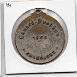 Médaille publicitaire, champagne Canard Duchène 1868