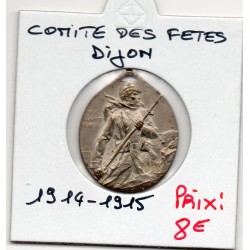 Médaille Comité des fêtes de Dijon 1914-1915 pour l'armée française