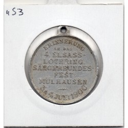 Médaille Mulhouse 4e Festival des Chorales d'Alsace Lorraine 4 juin 1900