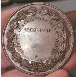 Medaille Limoges pour une société de Chasseur de Haute Vienne Corne Cuivre