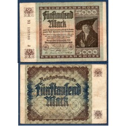 Allemagne P.81d, TB Billet de 5000 Mark 1922 réseau