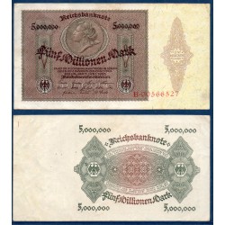 Allemagne Pick N°90, TTB Billet de banque de 5000000 Mark 1923