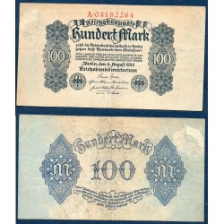 Allemagne P.75, TTB Billet de 100 Mark 1922 Gris