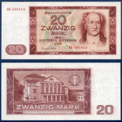 Allemagne RDA Pick N°24a, Sup- Billet de banque de 20 Mark 1964