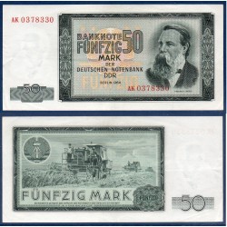 Allemagne RDA Pick N°25a, TTB+ Billet de banque de 50 Mark 1964