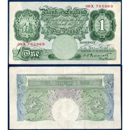 Grande Bretagne P.363c TTB billet de 1 Pound 1935-1939 vert