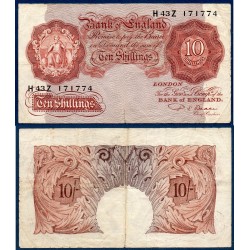 Grande Bretagne P.368b TB billet de 10 shillings 1949-1955 rouge