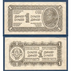 Yougoslavie Pick N°48b, TTB Billet de banque de 1 Dinar 1944